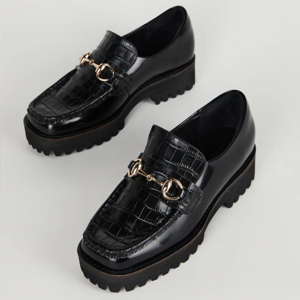 INTENTIONALLY BLANK HK-2 Croc Lug Sole Loafer - Barely Worn